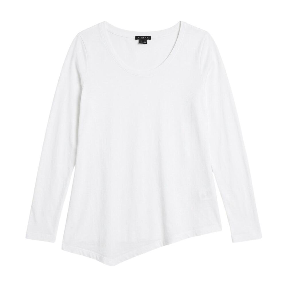 Theory Asymmetric Long Sleeve Tee Size Small